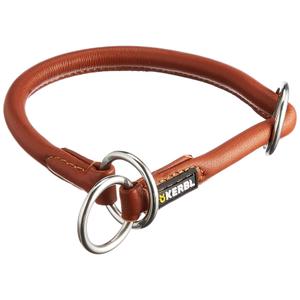 81090-collier-etrangleur-pour-chien-kerbl-roma-cognac-45-cm