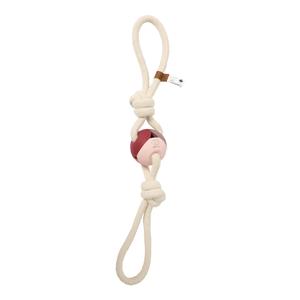 309-479957-corde-pour-chien-avec-balle-d-d-home-yara-rosewood-rose-66x8x8-cm