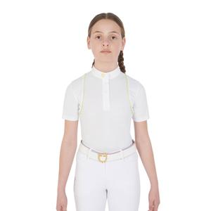 etka00092-white-lime-polo-de-concours-avec-boutons-fille-equestro-white-lime