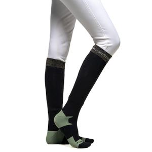 900368-noir-vert-chaussettes-equitation-femme-flags-cup-roca-noir-vert