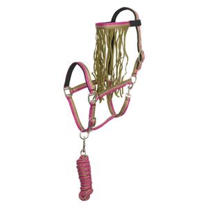 1600000002-6104-ensemble-licol-nylon-et-longe-d-attache-pour-cheval-avec-frontal-anti-mouches-imperial-riding-multi-forest-green