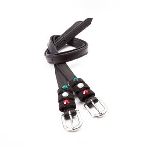 0668110000251-lanieres-d-eperons-pour-cheval-en-cuir-kavalkade-seasons-dreams-black-red-green-tu
