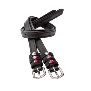 0668110000220-lanieres-d-eperons-pour-cheval-kavalkade-seasons-dreams-black-pink-green-tu