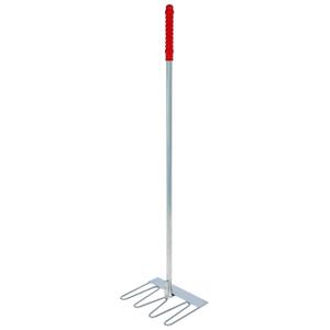 32812-rateau-seul-pour-valet-avec-poignee-rouge-kerbl-rouge-argente