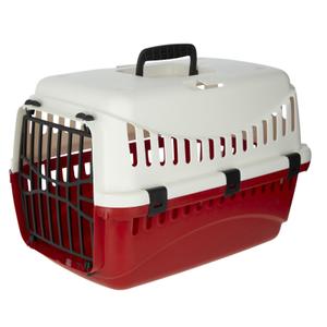 81348-cage-de-transport-chien-et-chat-kerbl-expedion-creme-bordeaux-48x32x32-cm