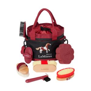 it05518001-kit-de-pansage-equitation-lemieux-mini-red-tu