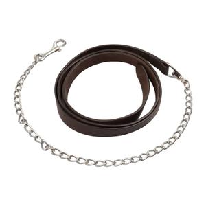 pl6190-dark-oil-longe-equitation-cuir-avec-chaine-pool-s-dark-oil-tu