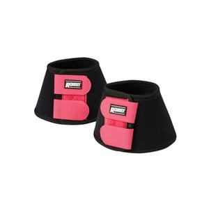 818073-cloches-pour-cheval-roma-neoprene-ii-black-pink